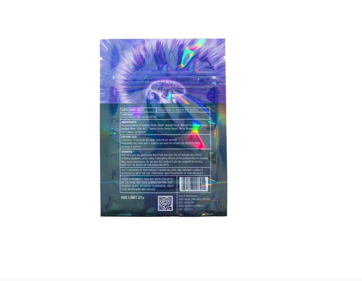 Fun Grape Stomper Shroom Kube-5 mg THC FUN Blend