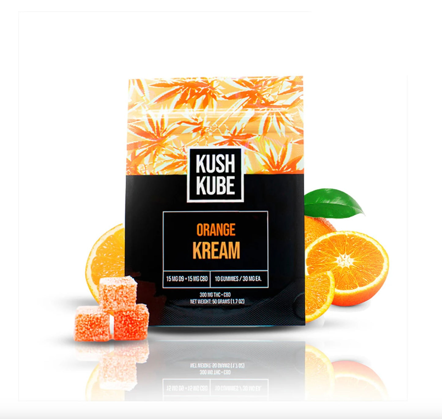 Kush Kube Orange Kream Gummies