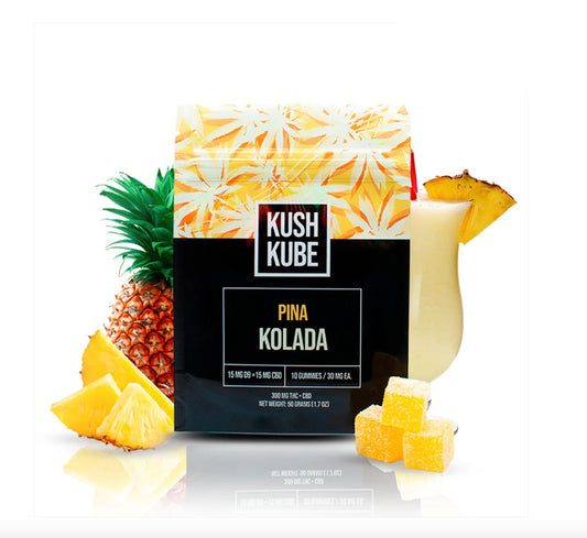 Kush Kube Pina Kolada Gummies