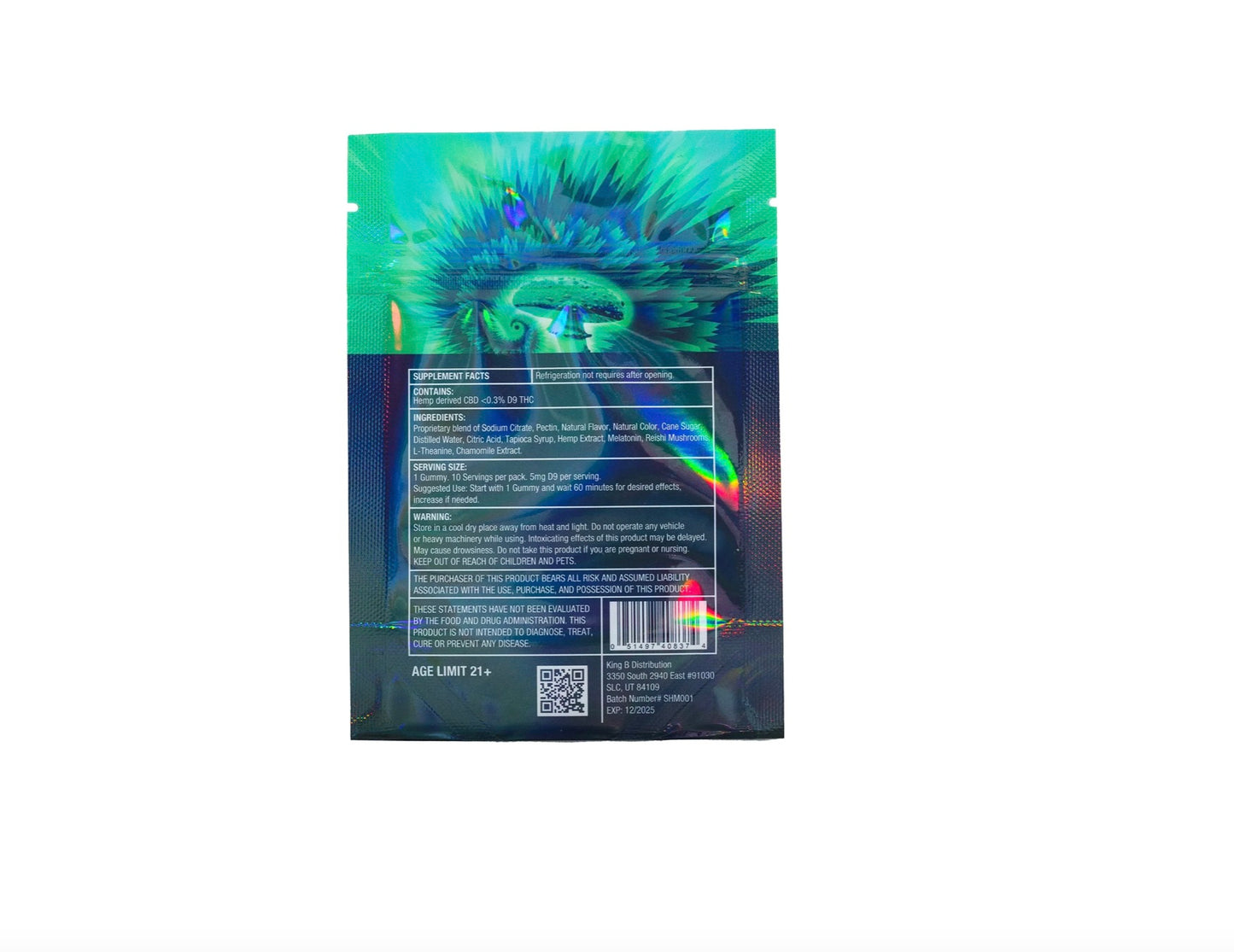 Sleep Sour Green Apple Shroom Kube - 5 mg THC + SLEEP Blend