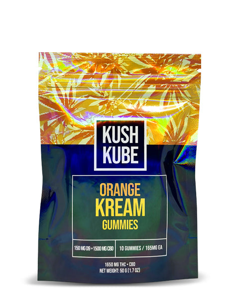 Kush Kube Orange Kream Gummies
