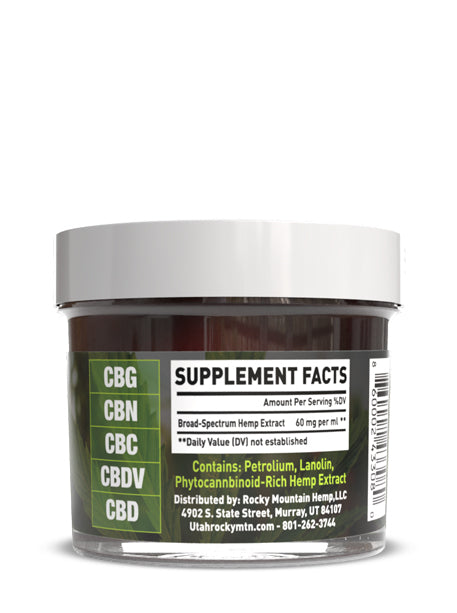 CBD Salve - Premium Broad Spectrum 3600 mg per 2 oz container