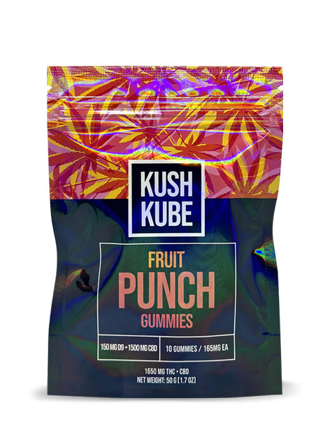 Kush Kube Fruit Punch Gummies